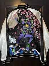 Nishiki x Evangelion Eva-01 & Sakura Jacket Sukajan Embroidered JP M (US S)