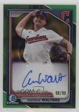 2024 Bowman Chrome Prospect Green Lava Refractor 8/99 Andrew Walters Auto 19l7