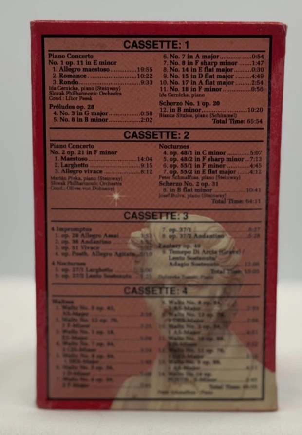 The Best of Frederic Chopin 4 Cassette Set - NEW In Packaging!! - Image 3 of 3