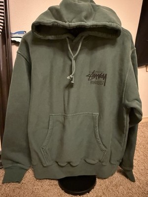 Stussy Honolulu Hawaii Chapter Hoodie Size Medium NWT - PINE GREEN