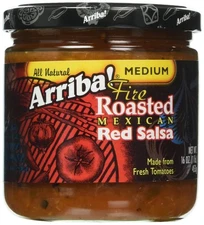 Arriba Fire Roasted Mexican Red Salsa Medium, 16 Ounce