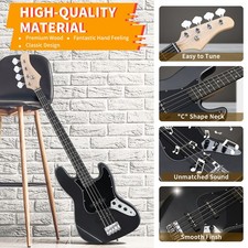 Ktaxon Kjazz 46" Electric Bass Guitar Basswood for Beginner With Bag