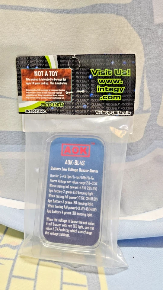 Integy LiPo Battery Voltage Tester Indicator Checker Detector 2S-4S Buzzer RC - Image 2 of 2