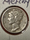 "BUY IT NOW"  1943-D Mercury SILVER Dime    FINE +  (F+)  Condition   SOLID BUY