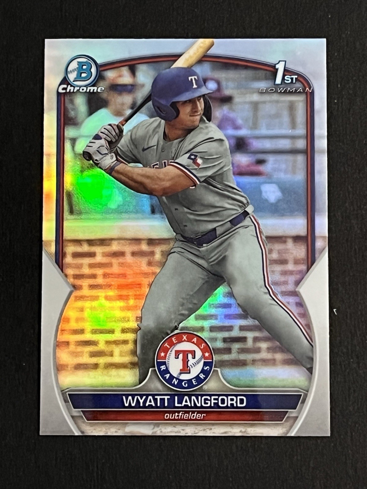 2023 Bowman Draft - Chrome Wyatt Langford #BDC-106 Refractor (RC)