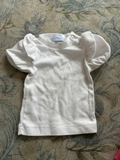 Vintage 3-6month Oshkosh Bigosh Girls White With Bows Undershirt