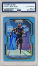 2020 Panini Prizm Kenneth Murray SIGNED BLUE PRIZM RC Rookie Card PSA Autograph. rookie card picture