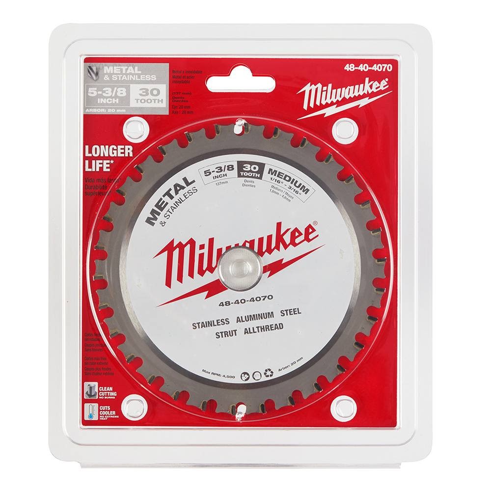 Milwaukee 48-40-4070 5-3/8" Metal & Stainless Cutting Circular Saw Blade