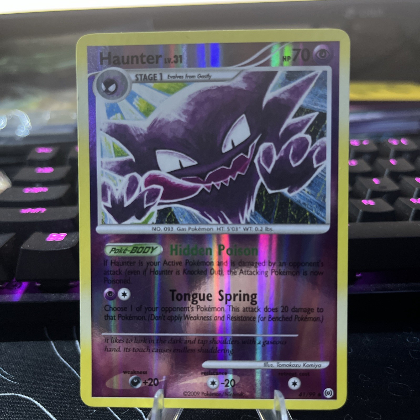 Haunter LV.31 41/99 Reverse Holo LP Pokemon TCG arceus Platinum