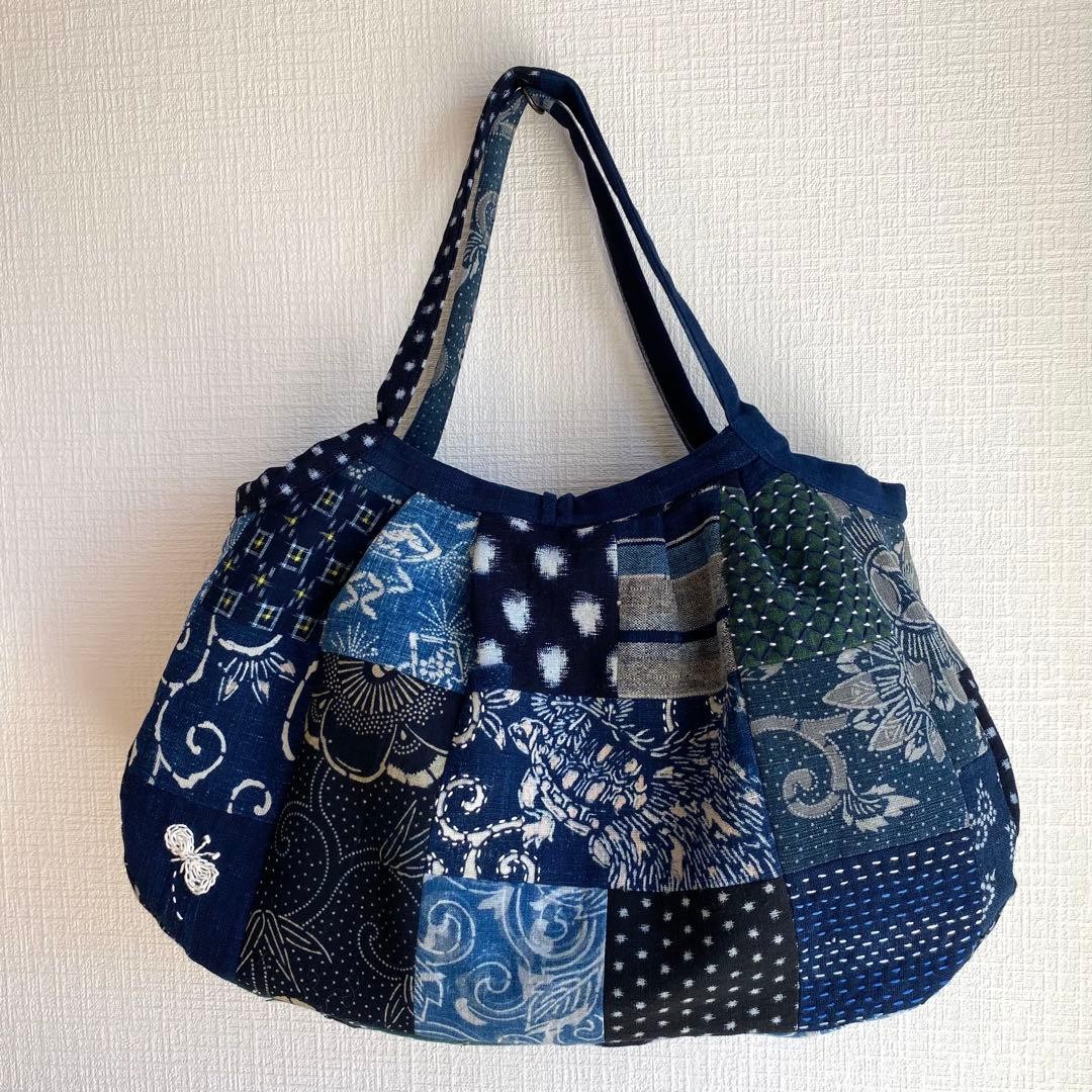 Handmade Indigo Dyed Patchwork Bag | Unique Vinta… - image 8