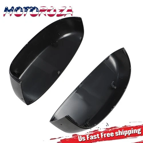 2X Gloss Black For 2007-2013 Chevy Silverado GMC Yukon Sierra Mirror Covers Caps