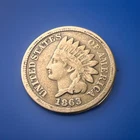 U.S. Indian Cent G/VG 1863 CN