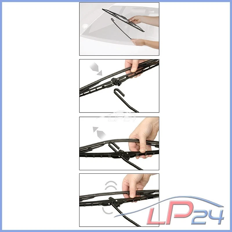 2 BOSCH TWIN BALAI ESSUIE-GLACE POUR VW LT 28-35 2 LT 28-46 2 - Photo 4/4