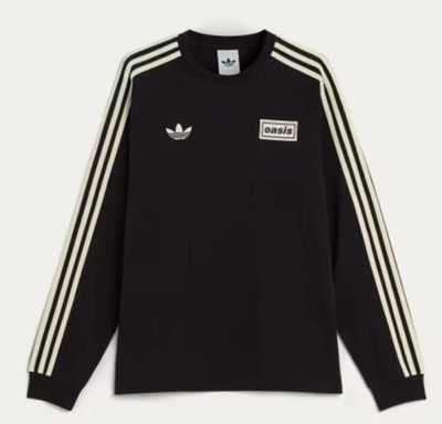 adidas X Oasis Originals Men Tour 3-Stripes Long Sleeve T-shirt Originals 2XL