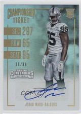 2016 Panini Contenders Championship Ticket 18/99 Jihad Ward #122 Auto i5q