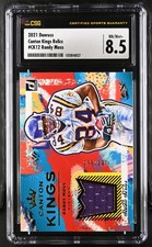 Randy Moss 2021 Donruss Canton Kings Relic, Jersey CSG 8.5