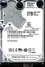 WD20JDRW-11C7VS0 S/N: WX32A WESTERN DIGITAL 2TB THAILAND MAY 2024
