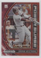 2020 Panini Prizm Draft Picks Power Surge Red Wave Jordan Westburg #PDP172 0q3
