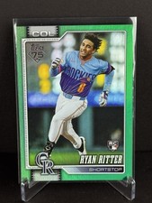 2026 Topps Series 1 Ryan Ritter Green Rainbow Foil /99 (RC)
