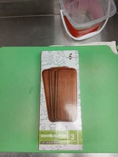 Home Beets Rectangle Wood Serving Platters Decorative Tray 3pc