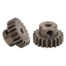 2Pcs RC Motor Gear Set Easy To Install M0.6 20T Steel Pinion Motor Gears Fo Fit