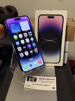 Apple iPhone 14 Pro Max - 128 GB - Deep Purple (Unlocked) Read Desc