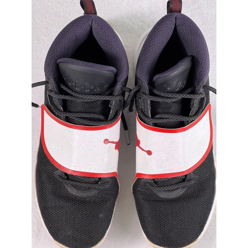 Nike Jordan Super Fly 5 PO Black White Red BB Shoes Sz 10.5 Men's Preloved - Image 3 of 4