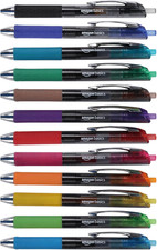 Smooth Writing Retractable Gel Pens, 0.7mm, Assorted Colors, 12-Pack