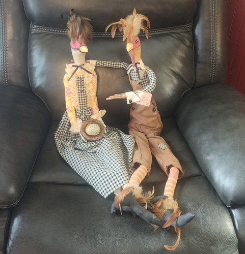 Gathered Traditions Joe Spencer Hermione Hen Reginald Rooster Thanksgiving FALL