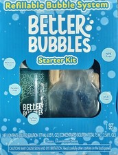 Better Bubbles Starter Kit w/ 3pk Prefilled Bottle Refill Concentrate  2pc Wand