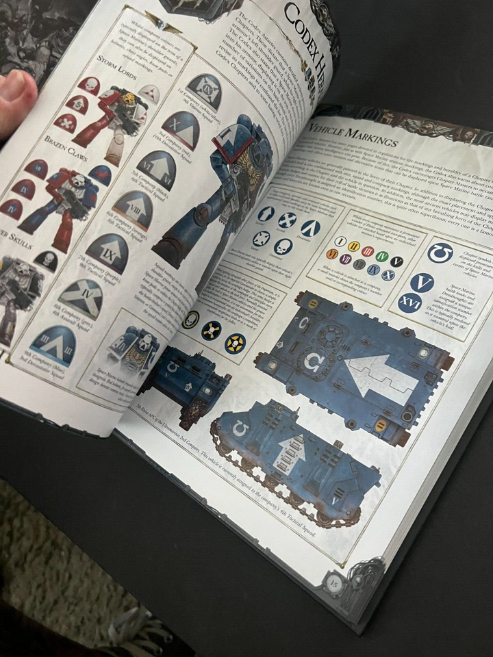 Space Marines Warhammer 40,000 Codex, R.Cruddace History, Rules