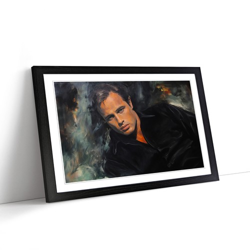 Marlon Brando Fotografie 8K gerahmte Wandkunst Poster Leinwanddruck Bildmalerei - Bild 2 von 9