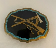 Johnson  Held Inlay Belt Buckle Handcrafted in the US