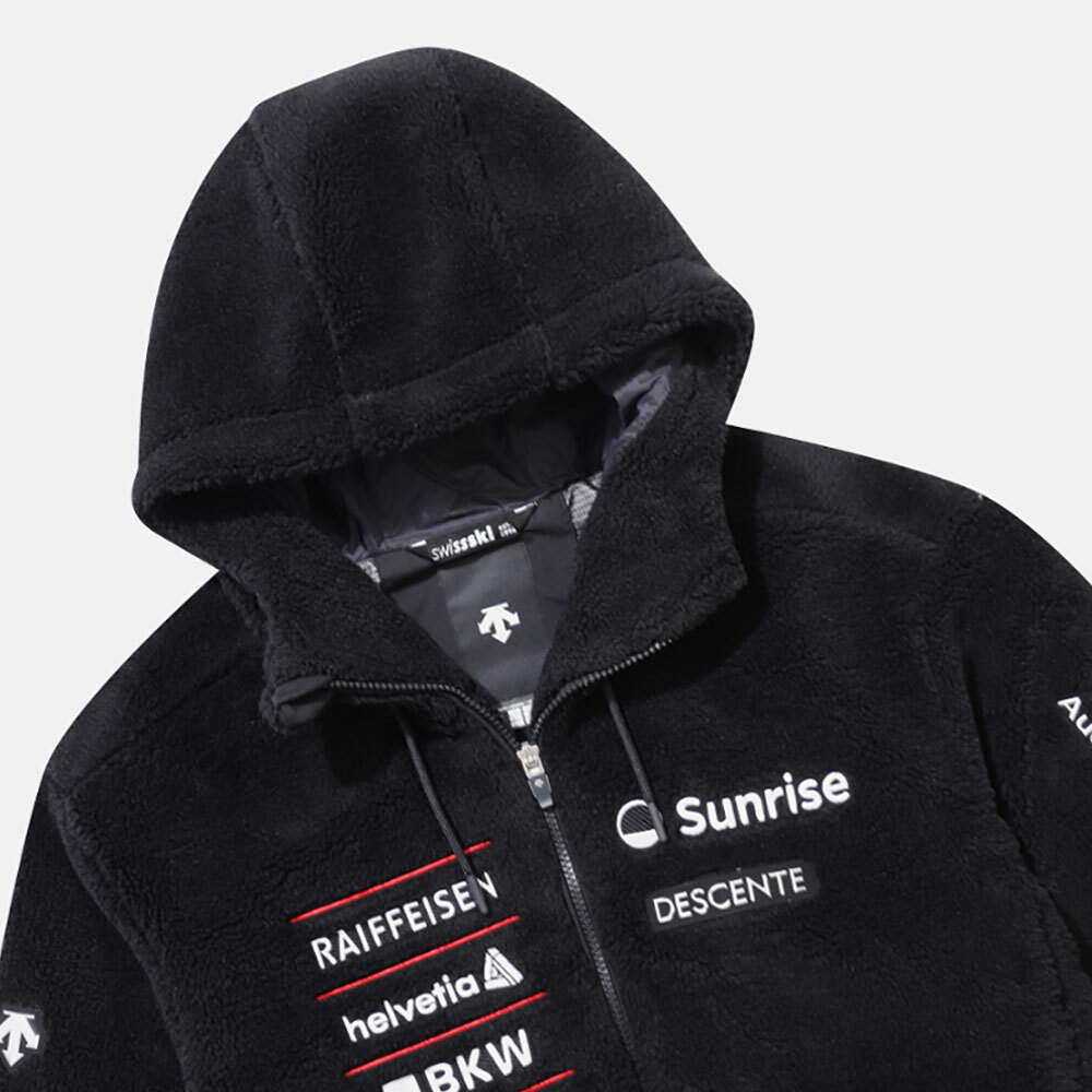 DESCENTE Mens SWISS SKI SHERPA FLEECE JACKET SP323SKT91 DESCENTE Mens SWISS SKI SHERPA FLEECE JACKET SP323SKT91