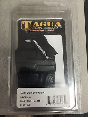 Tagua BH2-1020 Quick Draw Belt Holster RH S&W Sigma Black 