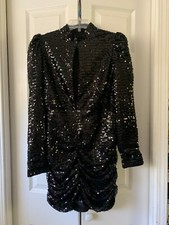 Fashion Nova Sequin Long Sleeve Dress