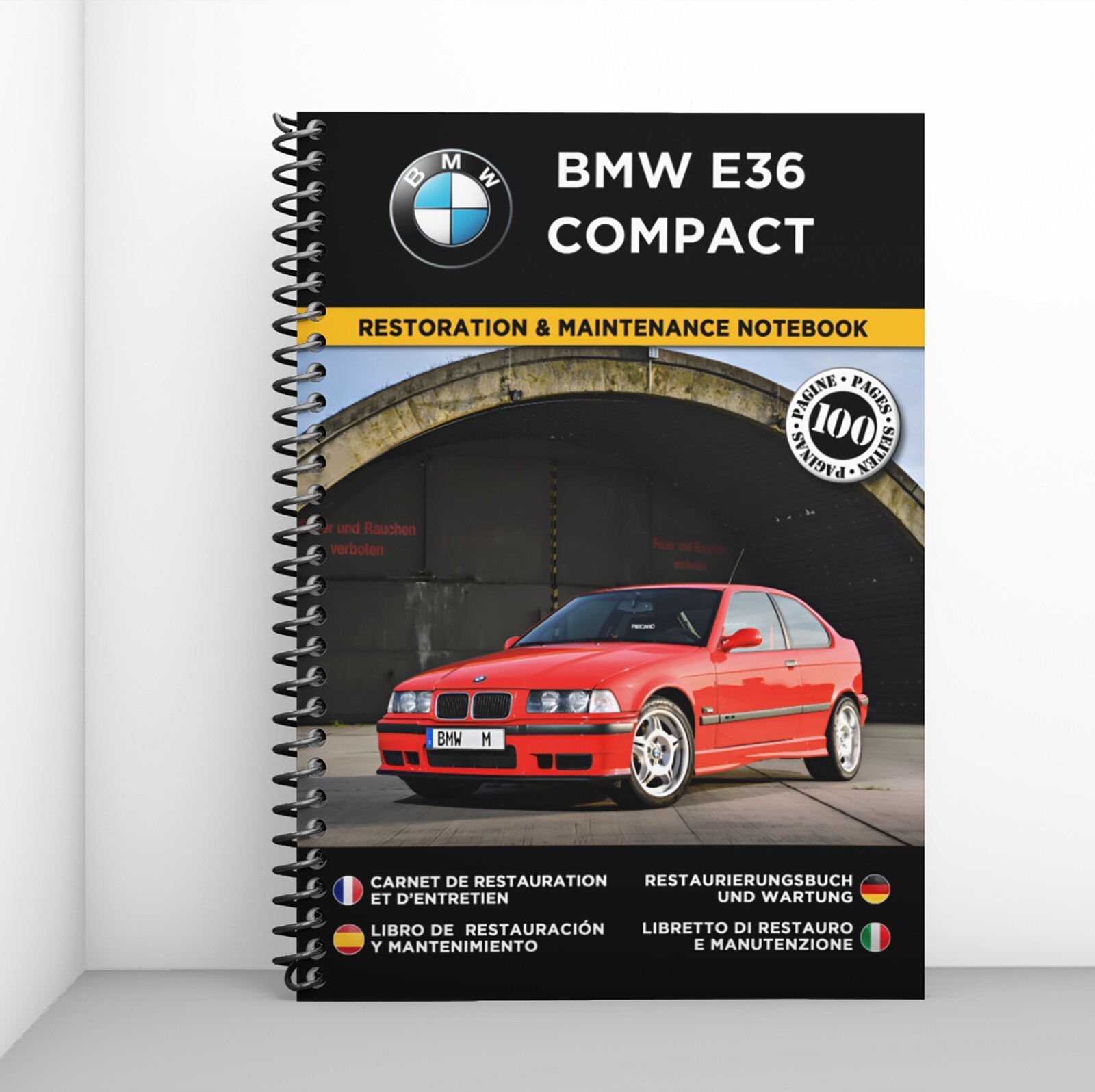 Livre d'entretien BMW E36 Compact et journal de bord pour le suivi des réparations
