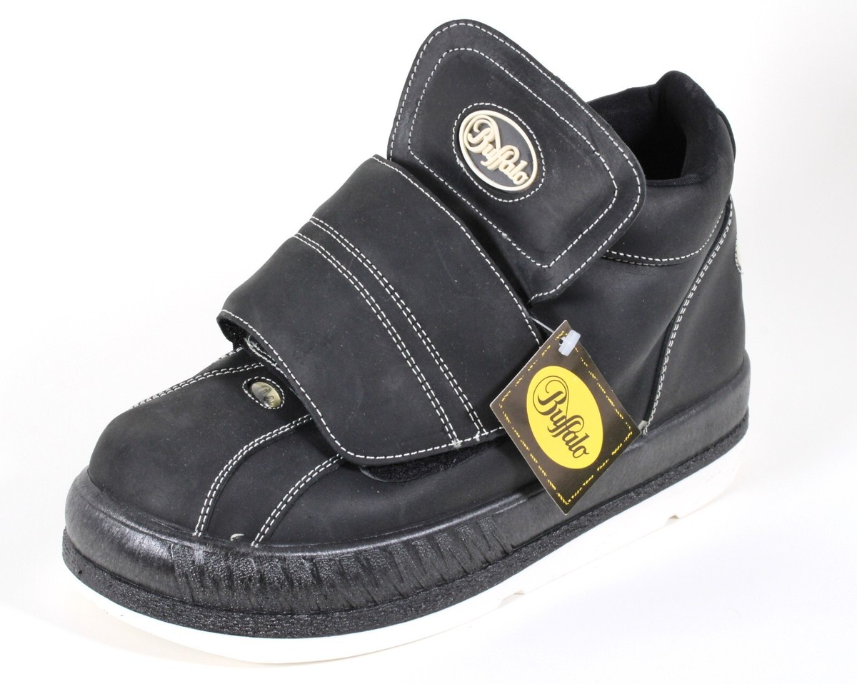 188 Schuhe Leder Klettverschluß London Plattform Boots Tower 90s Buffalo 44 - Main Image