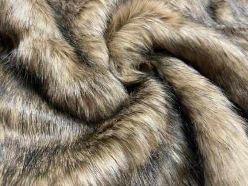 Super Luxury Faux Fur Fabric Material - GERMAN SHEPHERD - Picture 1 of 2
