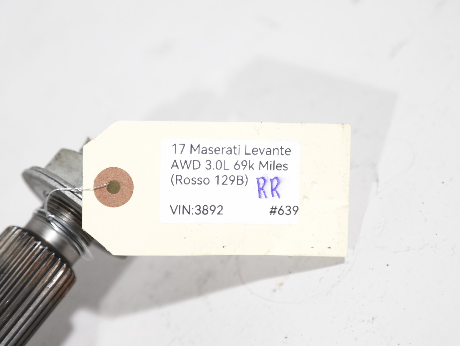2017 - 2020 MASERATI LEVANTE M161 REAR RIGHT DRIVER SIDE AXLE SHAFT OEM🚗