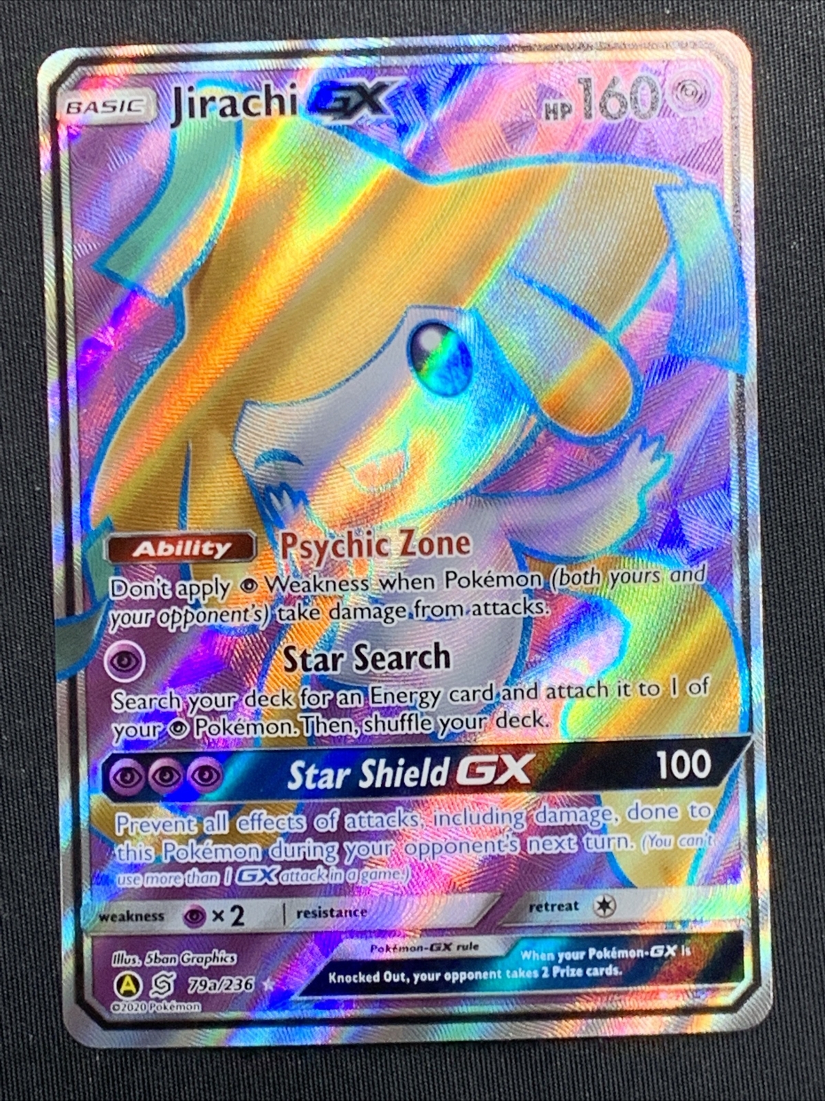 Pokemon TCG Unified Minds Jirachi GX 79a/236 Full Art Ultra Rare Holo Card  | eBay