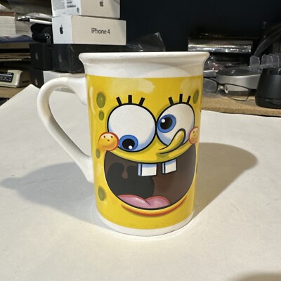 2013 VIACOM Sponge Bob Square Pants Coffee Mug / Tea Cup ~ SpongeBob Nickelodeon