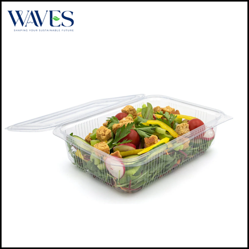 Clear Plastic Salad Containers with Hinged Lid - Stackable, Leakproof 50 Pack - Picture 13 of 28