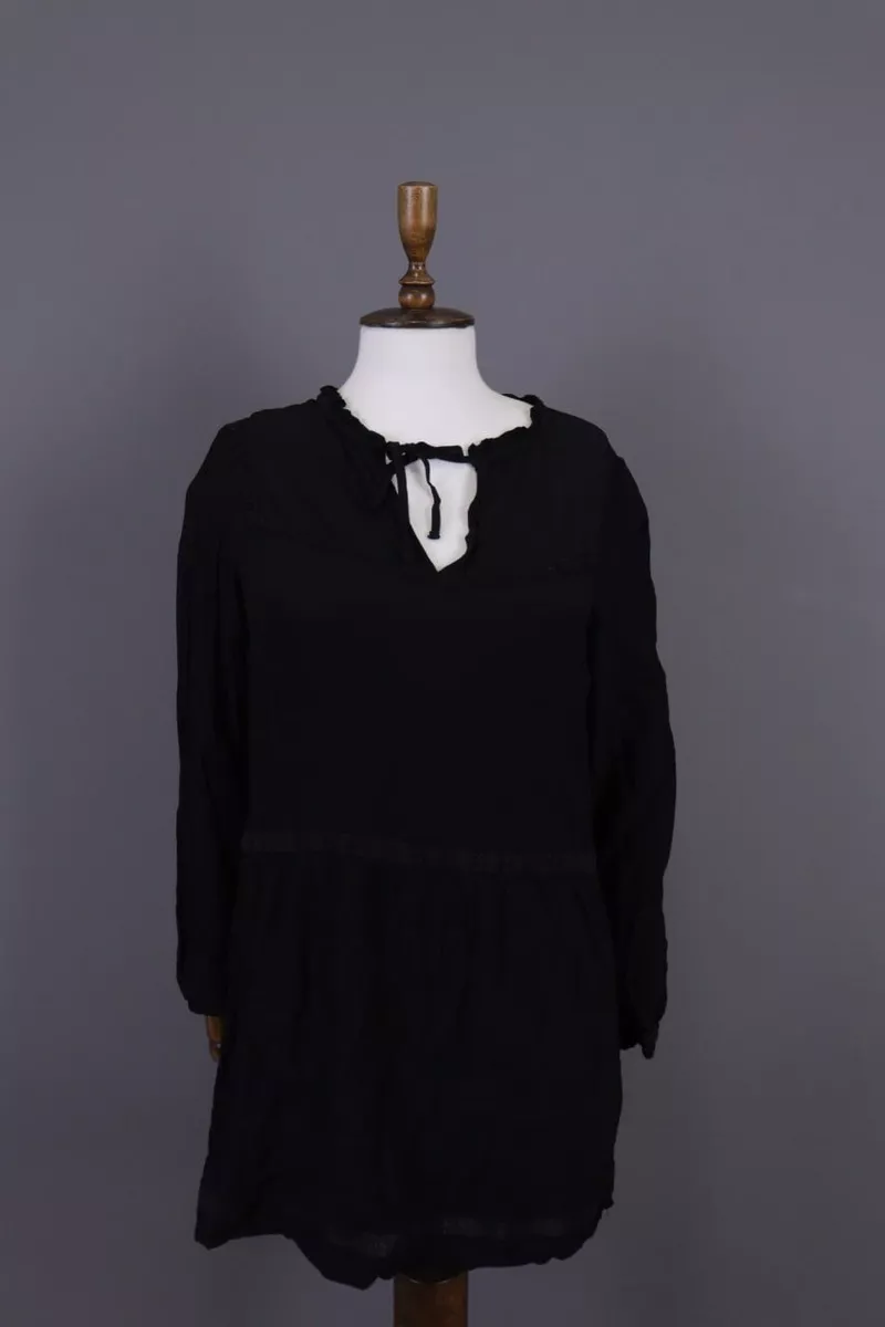 Long sleeve top blouson dress