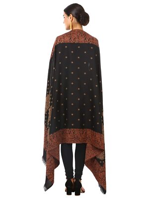 Châle Cachemire Femme - Jacquard Doux Et Chaud - Style Faux Pashmina - Fait Main En Inde