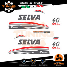 Kit Adesivi Motore Marino Fuoribordo Selva 40 cv - versione Murena XSR Best