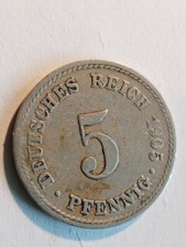 Deutsches Reich 5 Pfennig 1905