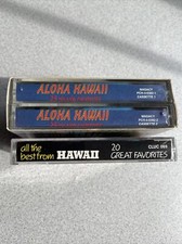 Vintage Aloha Hawaii Island Music Cassettes Lot Of 3 Luau Polynesian Hula