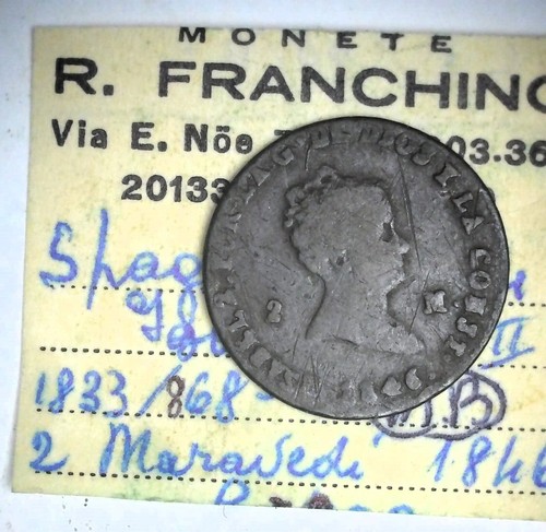 Lotto Monete Antiche regno di Spagna Maravedis Isabella Ferdinando in Rame - Imagen 5 de 5