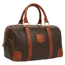 CELINE Macadam Canvas Hand Bag PVC Leather Br...